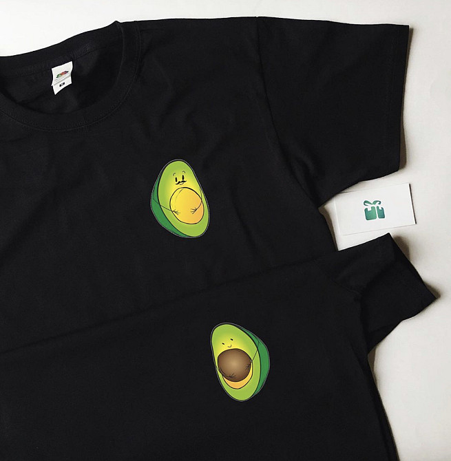Парные футболки для парня и девушки с Авокадо Черновцы - изображение 1