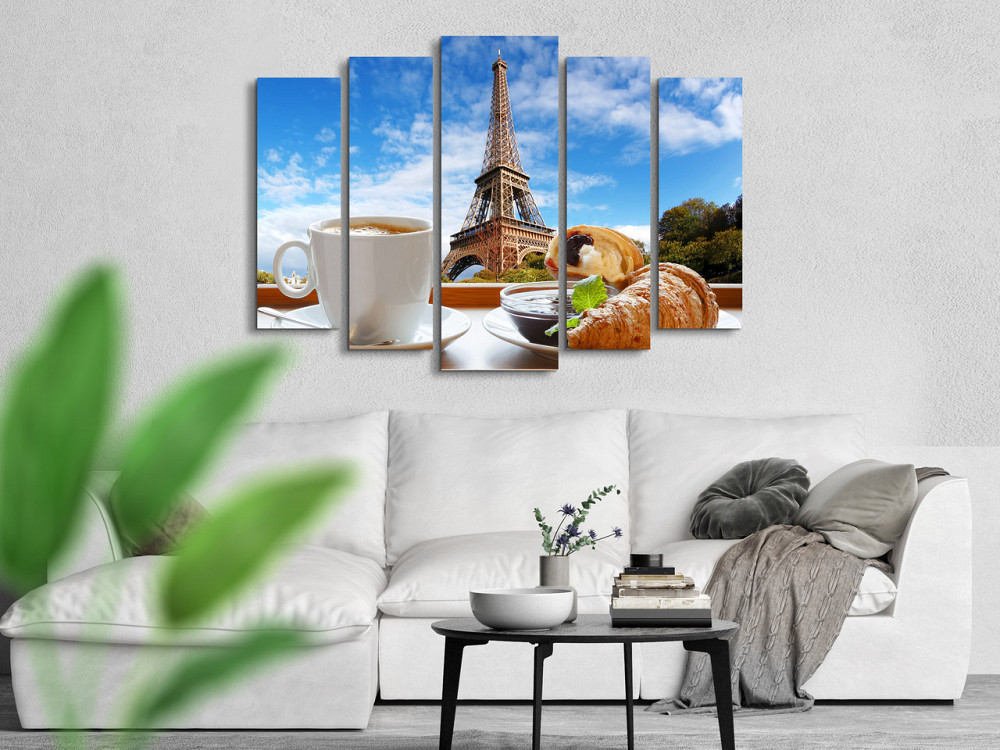 Модульна картина Сніданок в Парижі Art-306_5 ( 80х118см ) Київ - фото 2