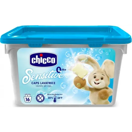 Капсулы для стирки детского белья Chicco Sensitive 16 шт Львов