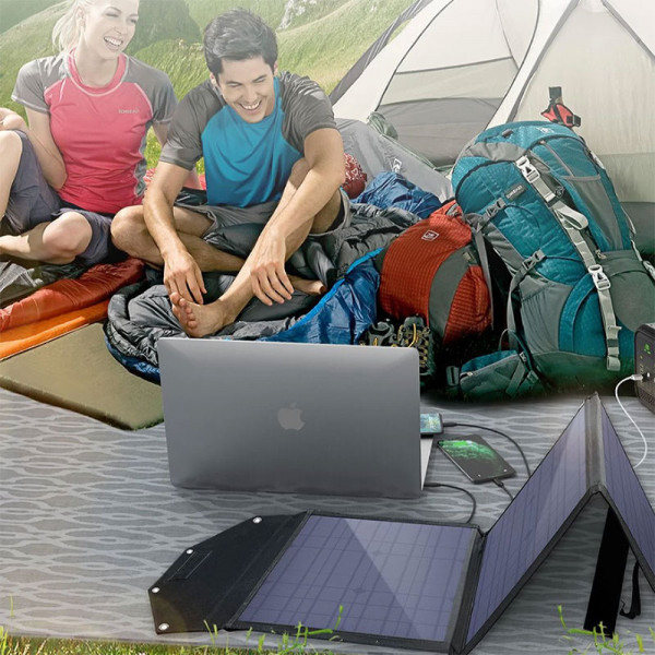 Сонячна панель для УМБ Choetech 100W (193x37см) DC100W,1*USB QC3.0 18W,1*USB-C PD3.0 45W, 1xUSBA 12W (SC009) Київ - фото 8