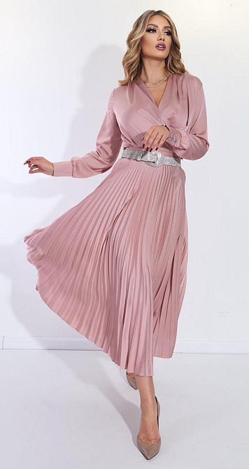 Костюм зі спідницею гофре із шовку (42) Київ - фото 6