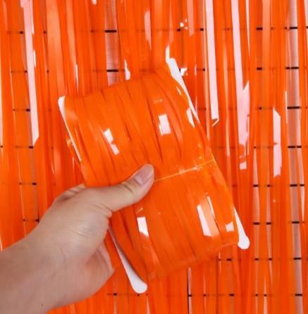 Дощик для фотозони 2 м на 1 м помаранчевий Київ - фото 2