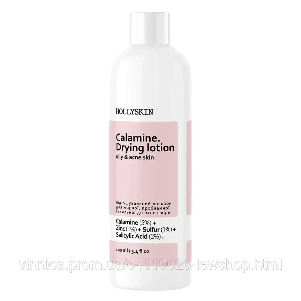 Подсушивающий лосьон для жирной проблемной и склонной к акне кожи HOLLYSKIN Calamine Drying Lotion 100 мл Черновцы - изображение 1