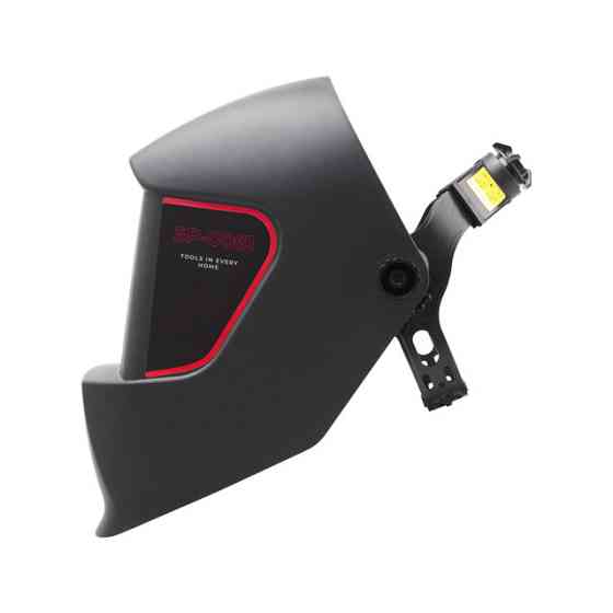 Маска зварювальника "Хамелеон" INTERTOOL SP‑0061, авт. затемнення, 2 сенсора, DIN 11, вікно 90×30 мм, РР універсальна маска Львів