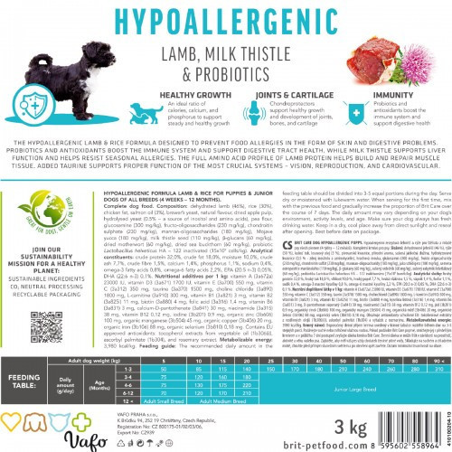 Сухой корм Brit Care Dog Hypoallergenic Puy для щенков, гипоаллергенный с ягненком, 12 кг Киев - изображение 7
