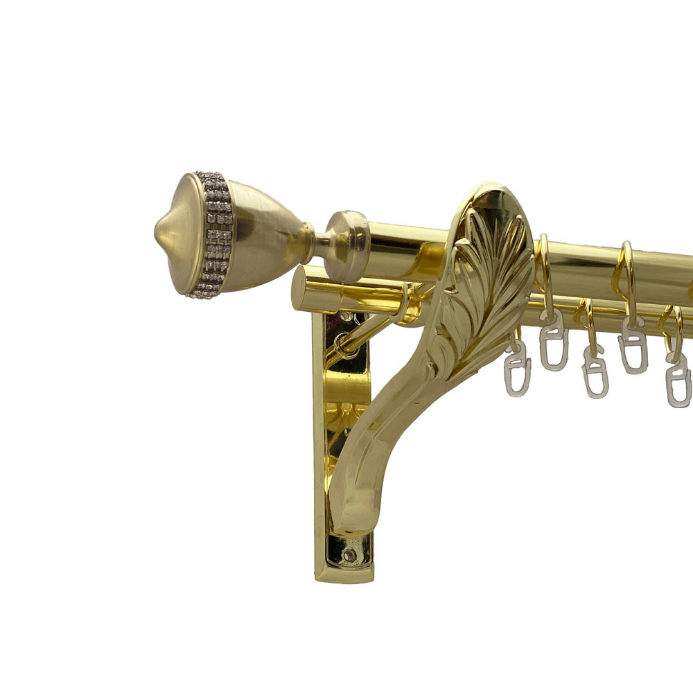 Карниз Orvit Етернія металевий дворядний ретро Золото 25\19 мм 300 см (00-00009705) Львів - фото 1