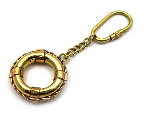 Брелок для ключей из бронзы Спасательный круг Киев