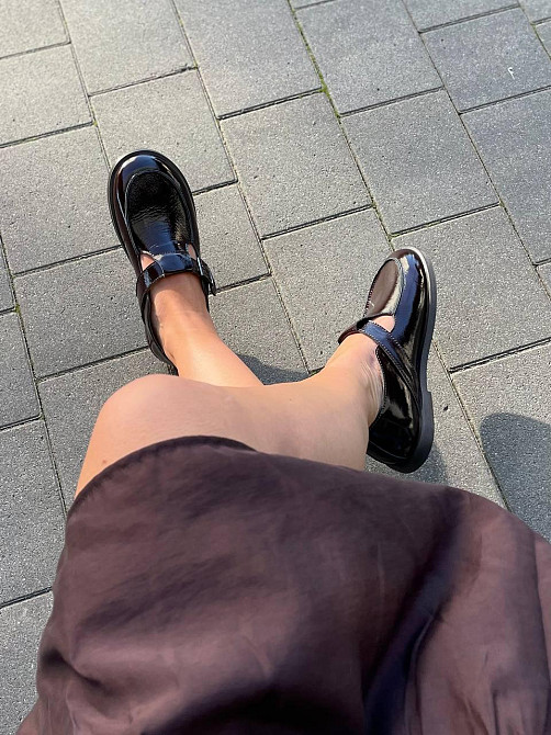 Vanessa Лофери жіночі VANESSA T-304-04 шоколадні (весна-осінь, шкіра лакована) (5831) Коломия - фото 7