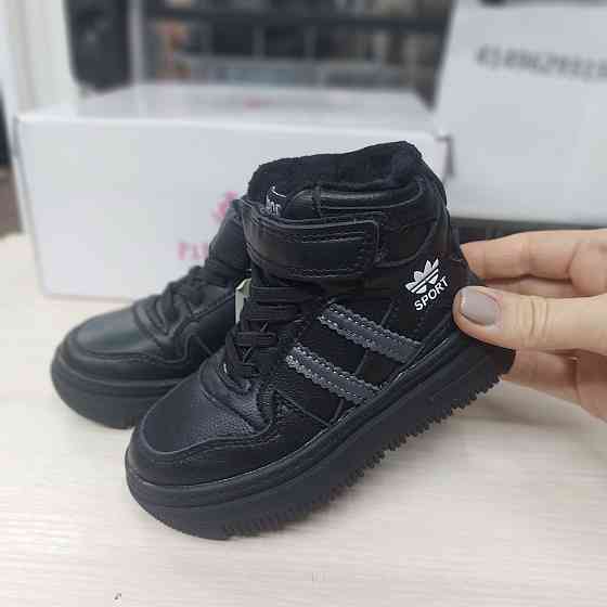 Детские зимние кроссовки хайтопы на мальчика 26,27,28,29,30,33,34 маломерки18,3 см Николаев