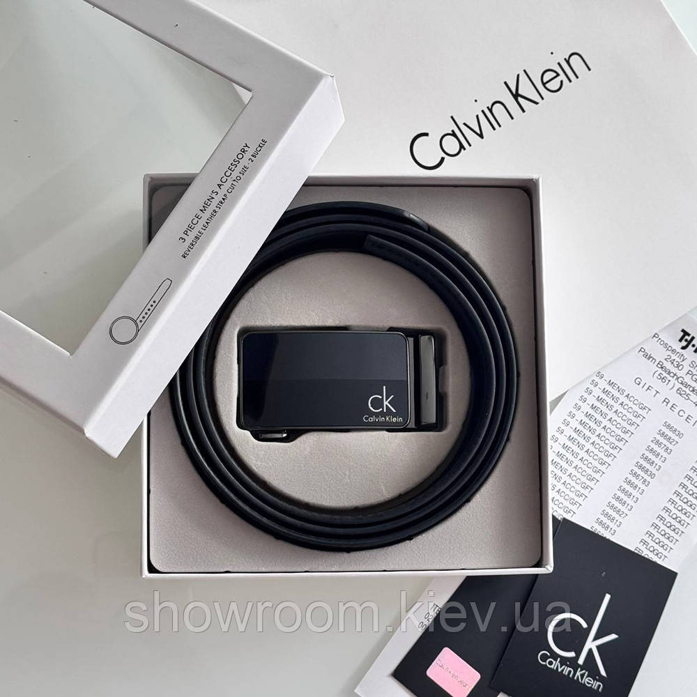 Чоловічий ремінь із пряжкою автомат Ск у подарунковій коробці (455) Київ - фото 2