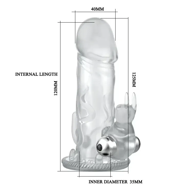 Насадка на пенис с вибрацией BAILE Brave Man Vibrating Sex Aura Киев - изображение 8
