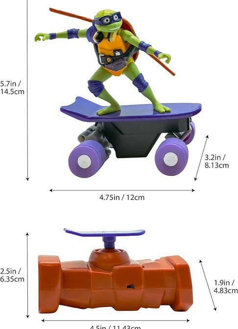 Фигурка Черепашки-ниндзя Донателло Леонардо на управлении TMNT.  Оригинал! Харьков - изображение 6