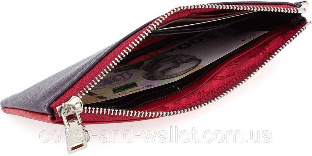 Фиолетовый женский кошелек на молнии из натуральной кожи Marco Coverna MC 88806 Киев - изображение 4