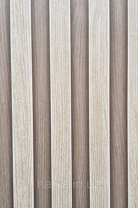 Шпалери вінілові на флізеліні AdaWall Omega1.06х10 смуги 3д під стінову панель бежеві пісочні 23211-1 Київ - фото 1