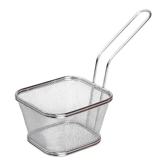 Zhongjing Кошик сервірувальний для подачі фрі та снеків 13х11х7см фритюрниця нержавіюча сталь H Коломыя