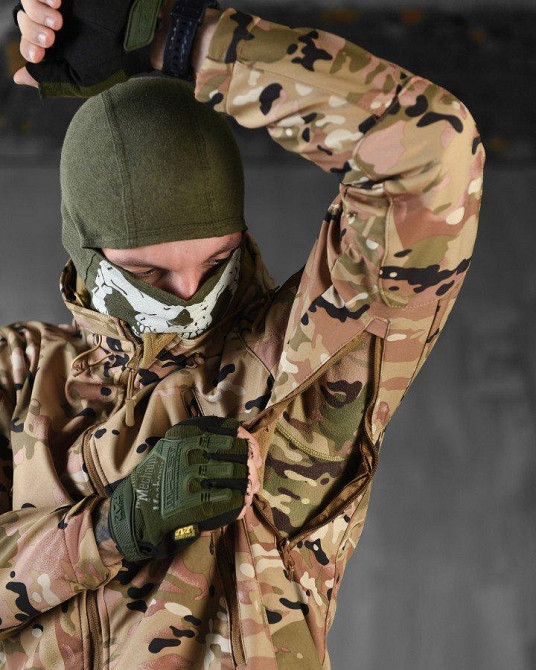 Демісезонна тактичоса куртка Soft Shell Windstoper мультикам ВТ6541 Одеса - фото 4