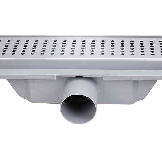 Трап Qtap Dry FB304-700 лінійний із сухим закривом і неіржавкою решіткою 700х73 Київ