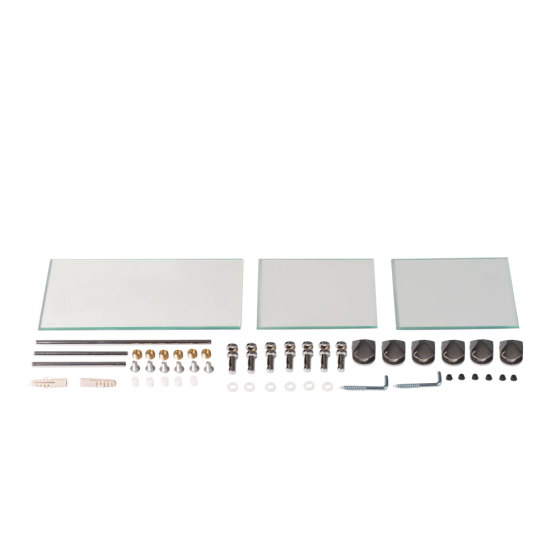 Дзеркало настінне Zerix SOLO MOZ01-480x680x100 асиметричне з 3-ма полицями   ( ZX5624 ) 29428 Харків
