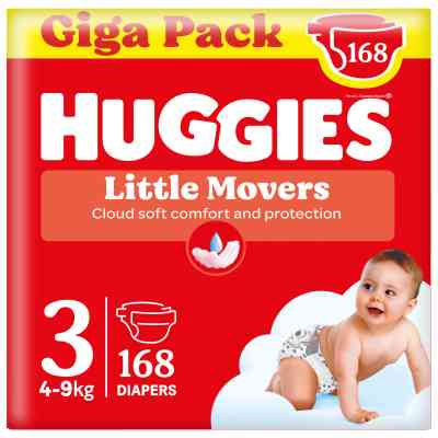 Подгузники Huggies Little Movers 3 (4-9 кг) M-pack, 168 шт (5029053577852) Винница