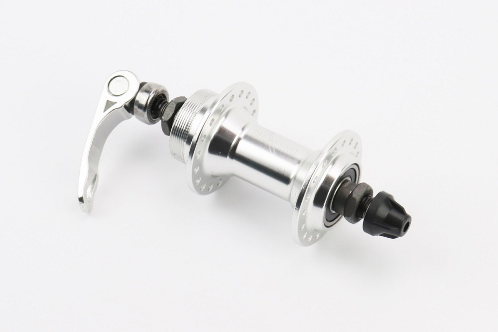 Втулка передня MTB алюмінієва 14Gx36H, Disk-brake (різьблення), 2 пром-підшипники 6200 2RS, крепл. ексцентрик Київ - фото 1