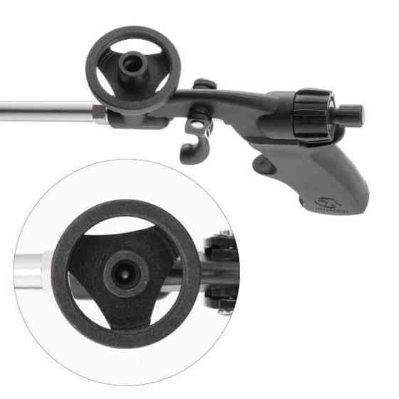 Пистолет для монтажной пены, с тефлоновым покрытием иглы, трубки и держателя баллона, 4 насадки INTERTOOL PT-0605 Киев