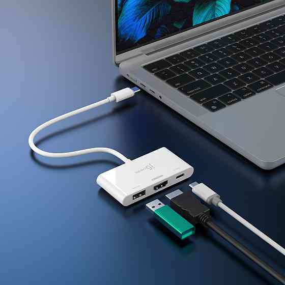 USB-хаб J5create USB-C 3-в-1 White (JCA399-N) ( 10464 ) Харків
