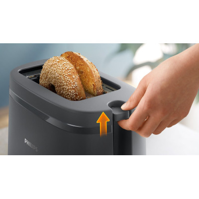 Тостер Philips Essentials Collection 650Вт, пластик, темно-сірий (HD2510/90) Винница - изображение 7