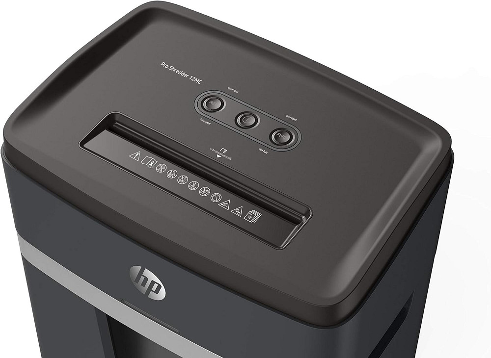 Знищувач документів HP Pro Shredder 12MC, A4, 80g х 12 листів, 2*15, 25 л, P-5 Вінниця - фото 3