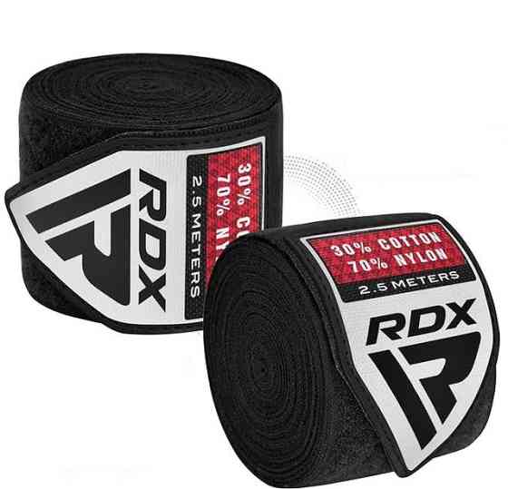 Бінті для боксу RDX Hand Wraps Black (2.5м.) Кам'янське