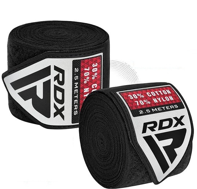Бинти для боксу RDX Hand Wraps Black (2.5м.) Каменское - изображение 3
