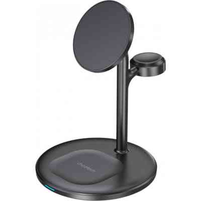Зарядное устройство Choetech 15W 3-in-1 Magnetic Wireless Fast Charger black (T585-F-101-CCBK) Винница