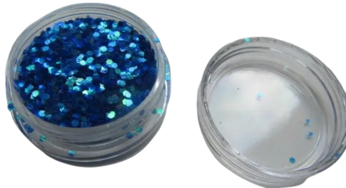 Прикрашання для дизайну нігтів "Брокард", колір синій Київ - фото 1