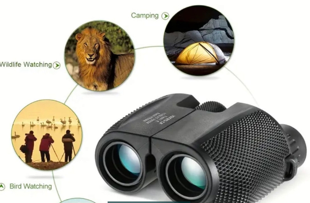 Професійний бінокль 10x25 з призмою BAK4 Київ - фото 2