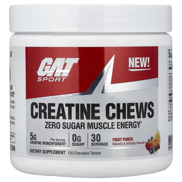 Creatine Chews 120 Chewable Tablets (Fruit Punch) Луцьк - фото 1
