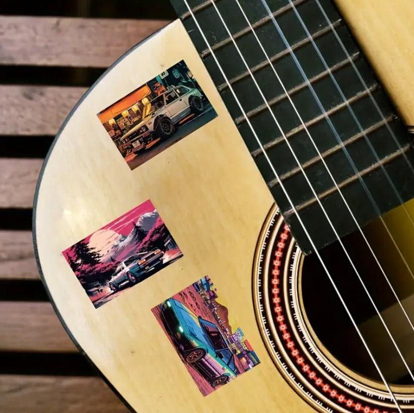 Стикеры ретро гонки, автомобили. Водонепроницаемые виниловые наклейки, авто стикерпак, наклейки гоно Киев - изображение 4