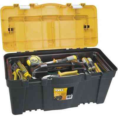 Ящик для инструментов Topex 25 ", с алюминиевой ручкой (79R129) Винница