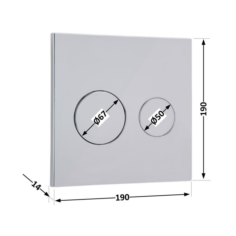 Панель змиву для унітаза Qtap Nest Uni QT0211P01V1009CRM Київ - фото 2