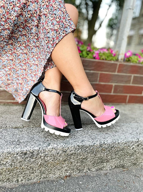 No brend Босоніжки жіночі K1-5 рожеві (літо, еко-лак) (909) Коломия - фото 2