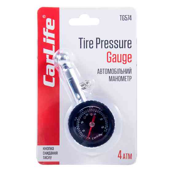 Манометр автомобильный Carlife 0-110 PSI (TG574) Львов