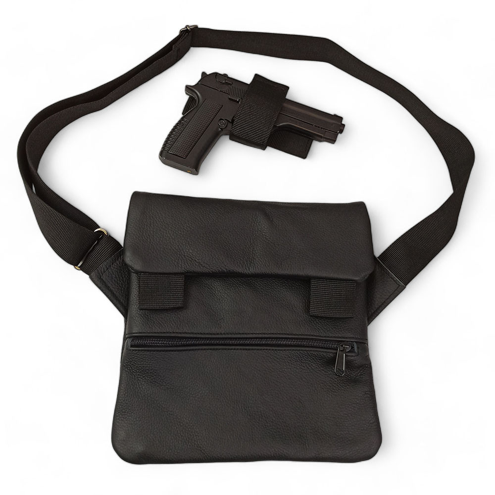 Набор 2В1. Кожаная сумка с кобурой + фонарик профессиональный POLICE BL-X71-P50 CP-36 Львов - изображение 8