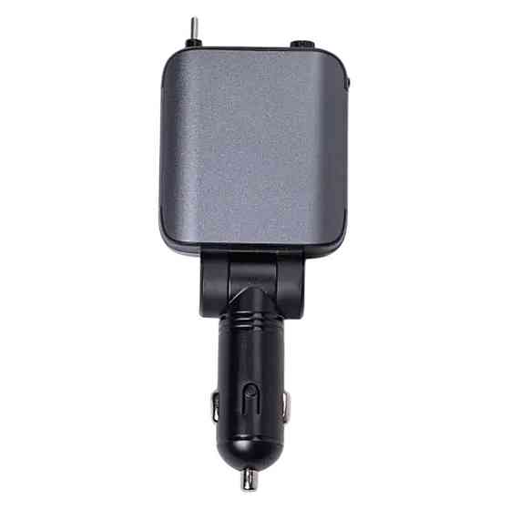 Автомобільний зарядний пристрій LED-проекція, зі швидкою зарядкою та висувним кабелем Type-C HP-E1 Київ