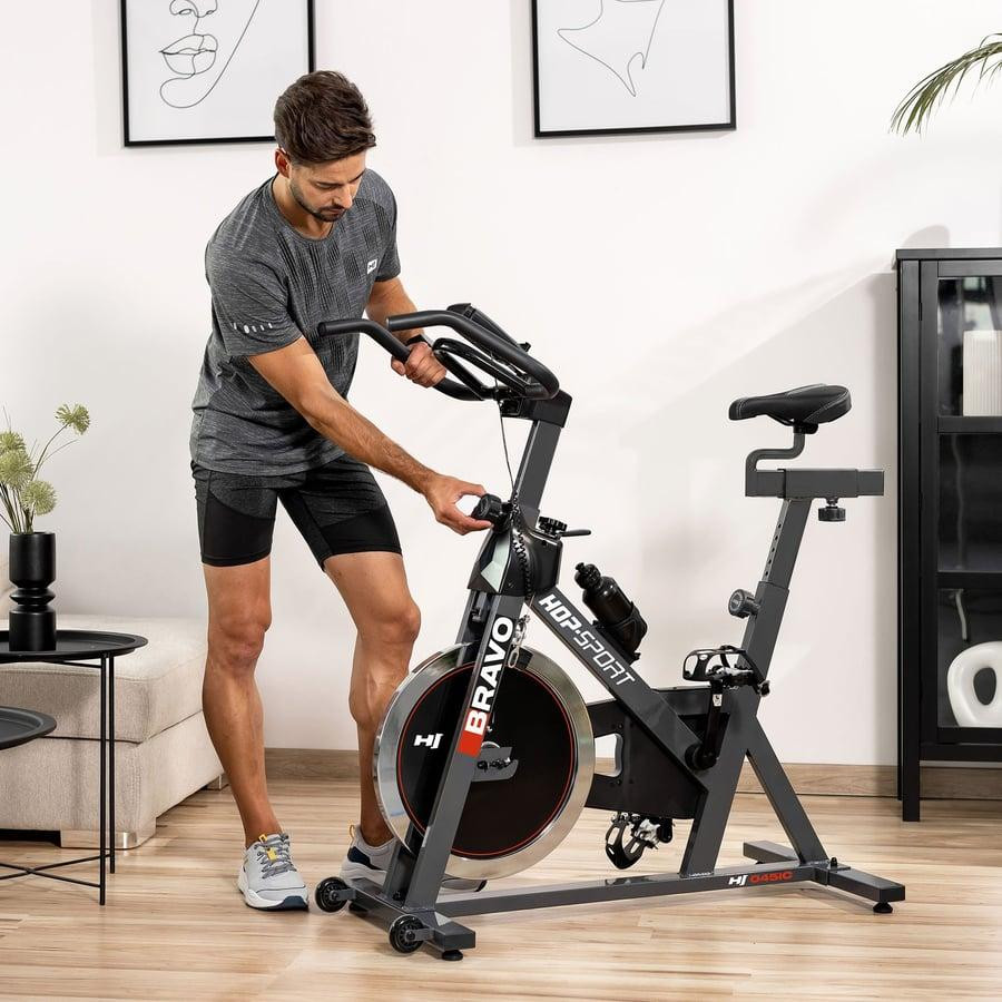 Спинбайнайк Hop-Sport HS-045IC Bravo черный Киев - изображение 7