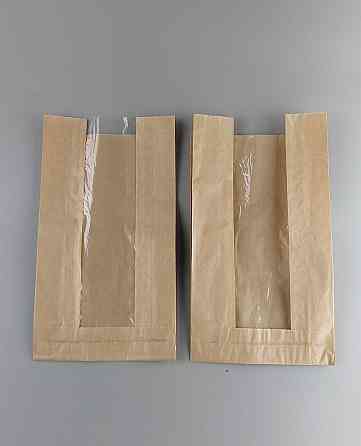 Пакет паперовий з ПП вікном 14/6*27,5 коричневий (1000 шт) Харків