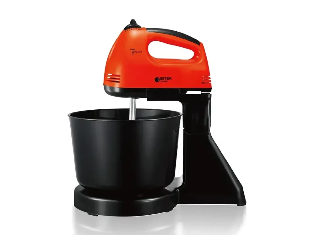 Міксер стаціонарний 250 Вт металева чаша BITEK BT-6637B багатофункціональний комбайн міксер PT Одеса - фото 3
