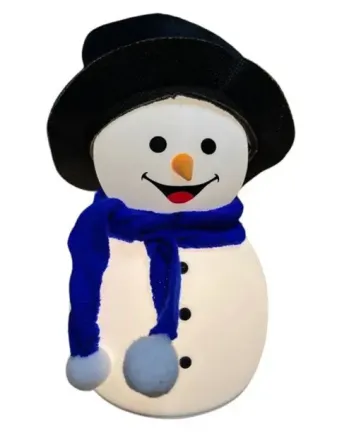 Детский силиконовый ночник Снеговик Snowman LJC-118 светильник аккумуляторный игрушка для сна Коломия