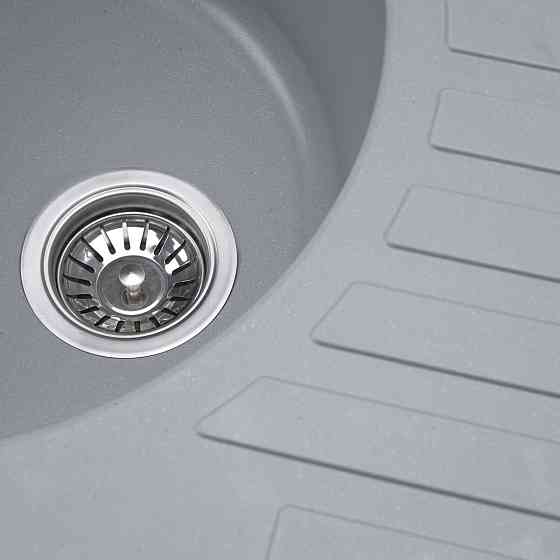 VALESO Гранітна мийка для кухні VALESO LIRA 7750 матова Сірий металік Киев