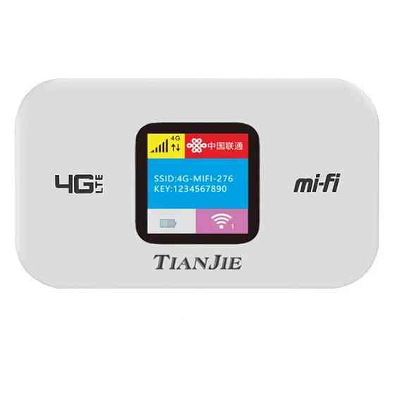 Wi-Fi роутер TIANJIE 4G 150Mbps M800-3-LCD (Білий) Миколаїв