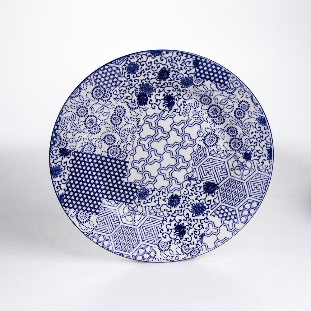 Столовий сервіз на 6 персон 18 предметів порцеляновий HP-HK-A5 Синій Коломия - фото 5