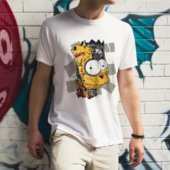 Футболка чоловіча з  принтом Сімпсони Барт Розмір 48 Anime0145 Дніпро