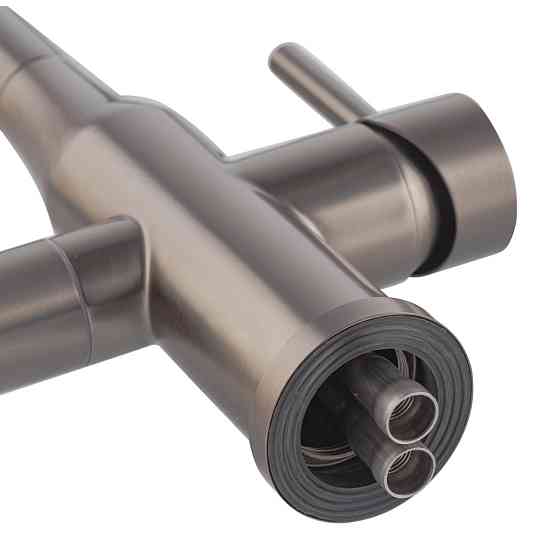 Смеситель для кухни Koer KI-72024-07 с выходом для питьевой воды (нерж. сталь) (KR5013) Киев